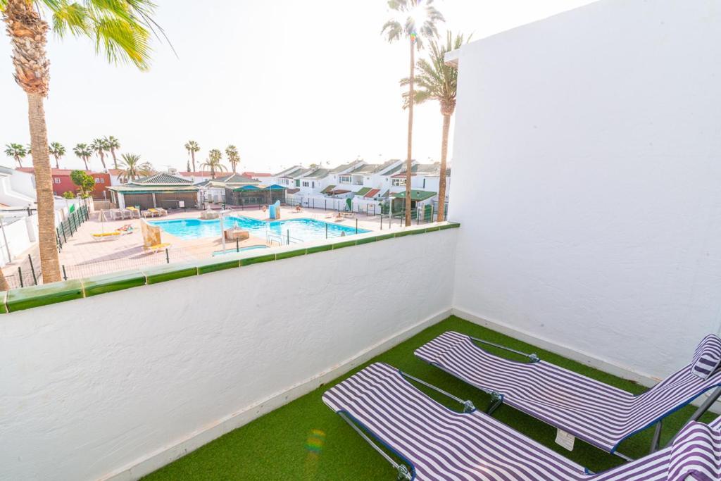 Deluxe Duplex Bungalow Private Parking Maspalomas  Eksteriør bilde