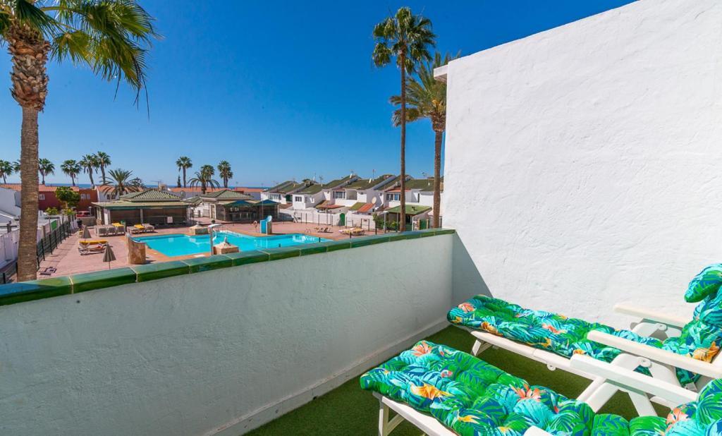 Deluxe Duplex Bungalow Private Parking Maspalomas  Eksteriør bilde